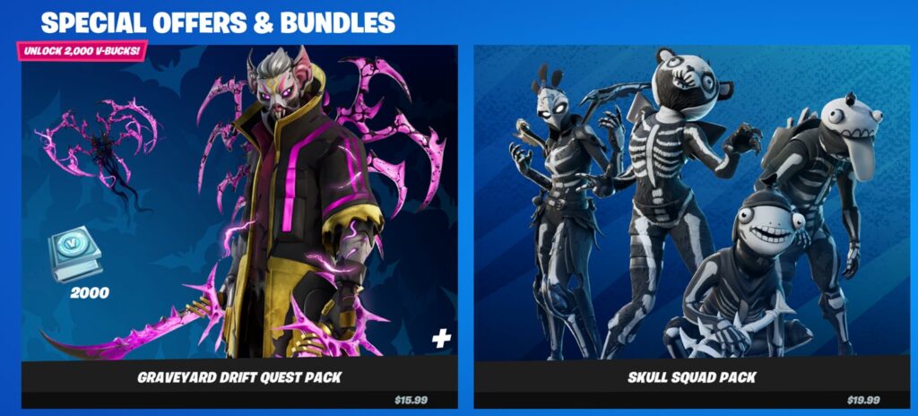 Fortnite Item Shop Bundles