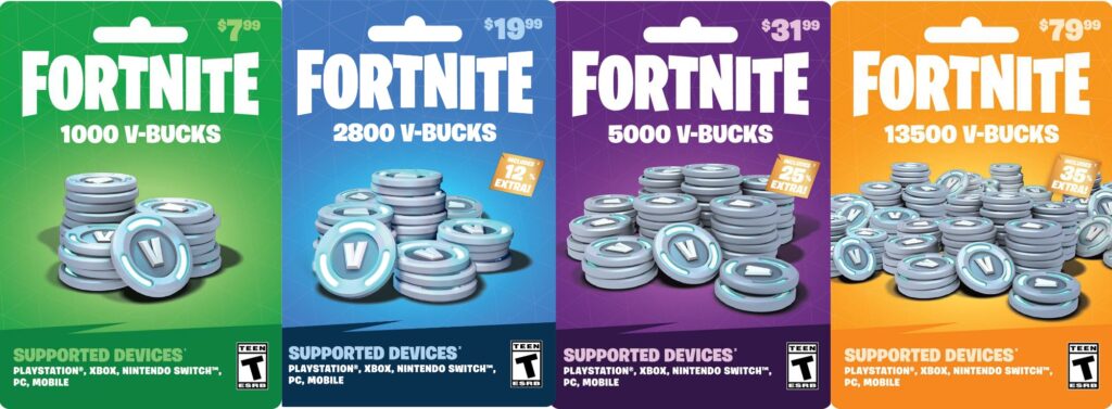 Fortnite V-Bucks Gift Card