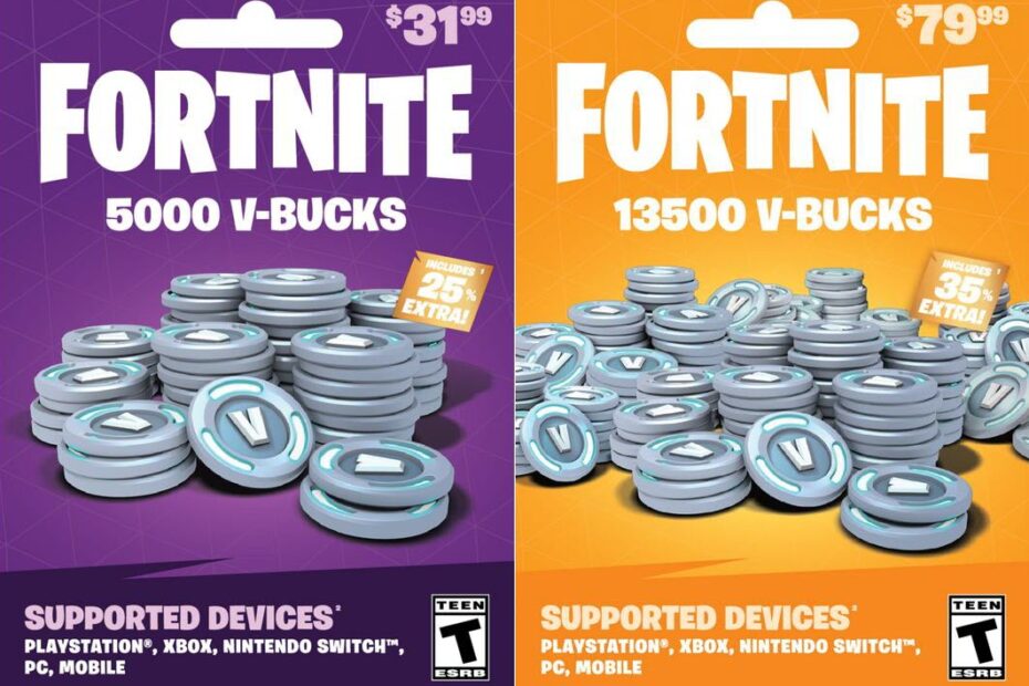 Fortnite V-Bucks Gift Cards