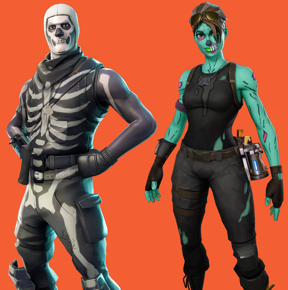 Skull Trooper and Ghoul Trooper Fortnite Skins